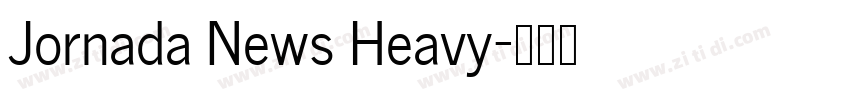 Jornada News Heavy字体转换